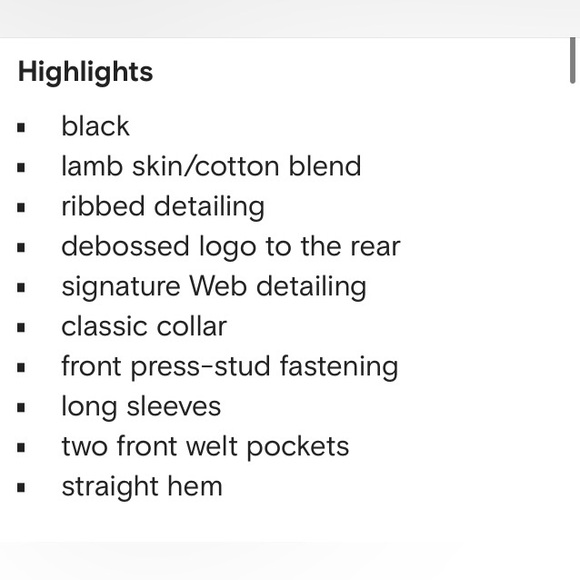 Brand new GUCCI leather Bomber jacket! EXCELLENT condition! - Picture 11 of 16